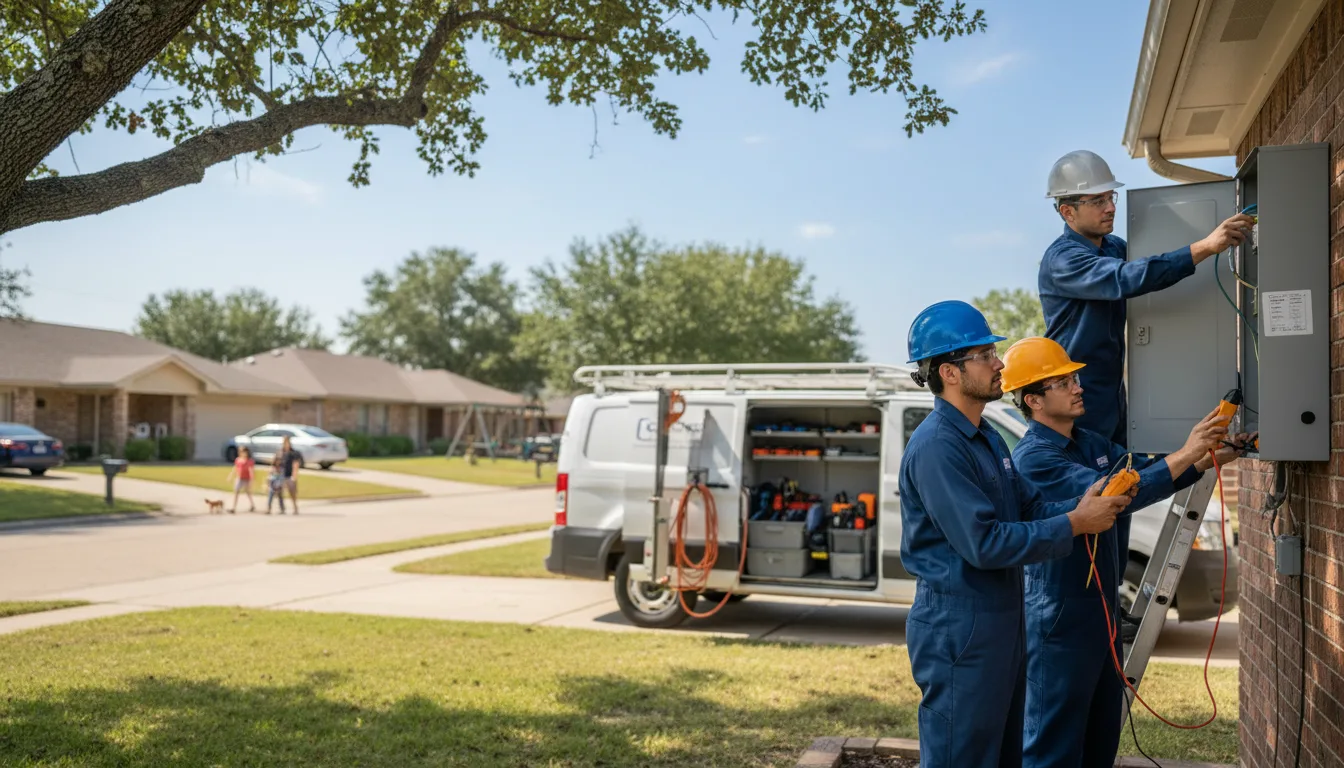 Certified electrician providing emergency electrical services in Floyd, IA